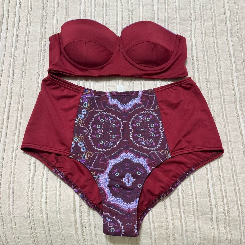 Zinke High Rise Patterned/multi Bikini Set - Picture 2 of 7